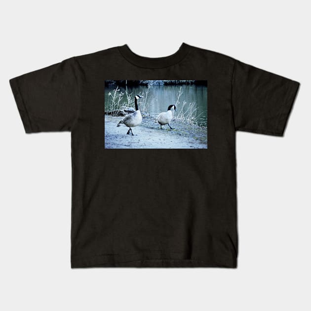 Evening Stroll Kids T-Shirt by LaurieMinor